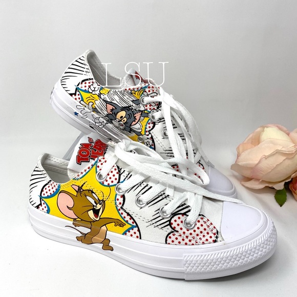 Converse Shoes - Converse  Tom & Jerry AdVulc Ctas Low Canvas White